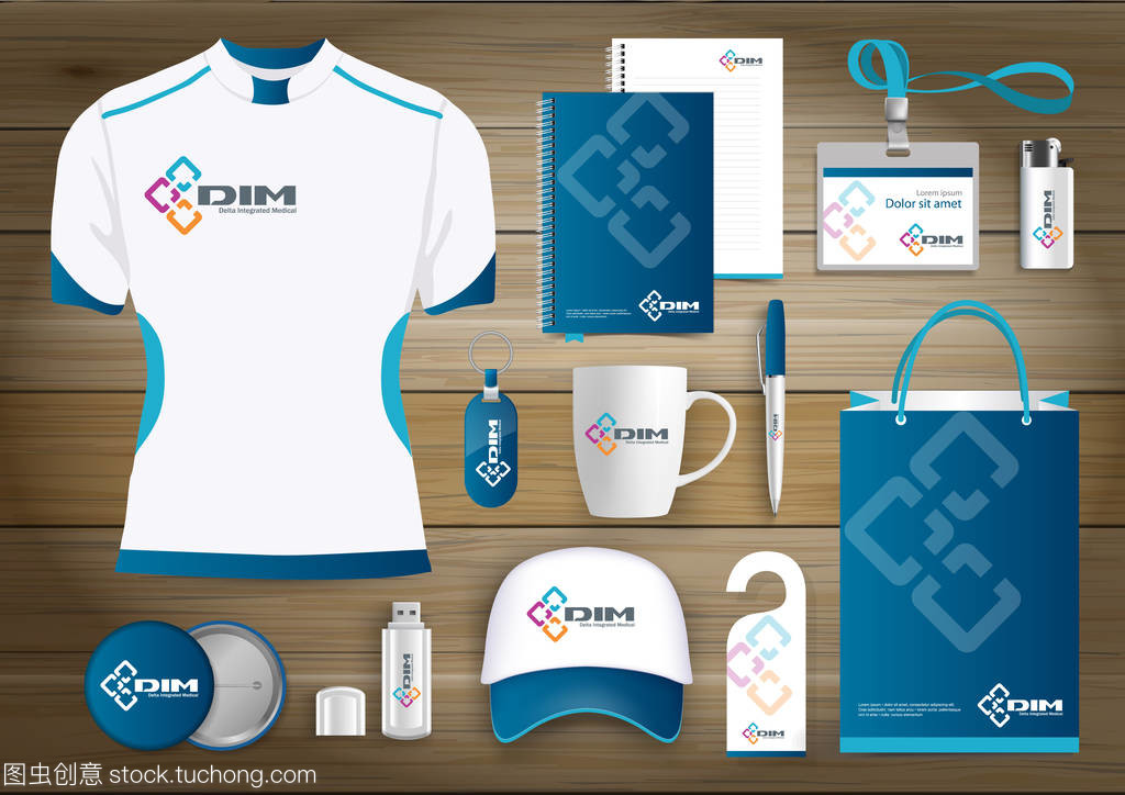 网络链接企业形象与技术行颜色宣传纪念品设计指南